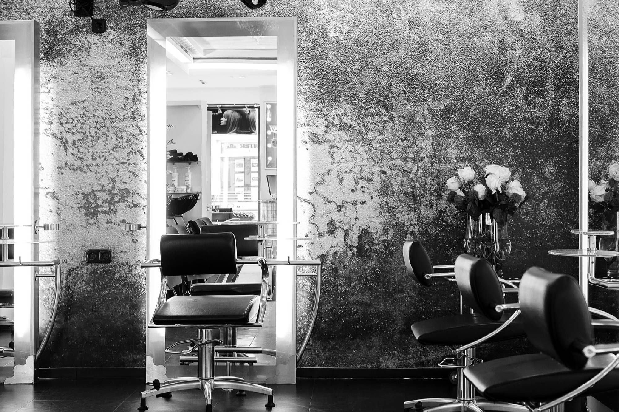 Frisiertische mit Stühlen Frisör Centrtal